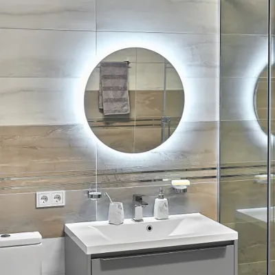 Зеркало Global Glass MR-8 600х600, с LED-подсветкой